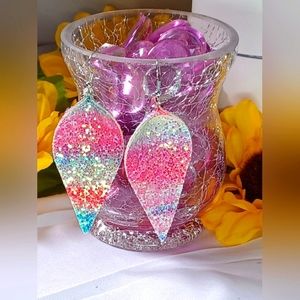 🔥 Summer 🏖 trendy faux leather earings 🔥